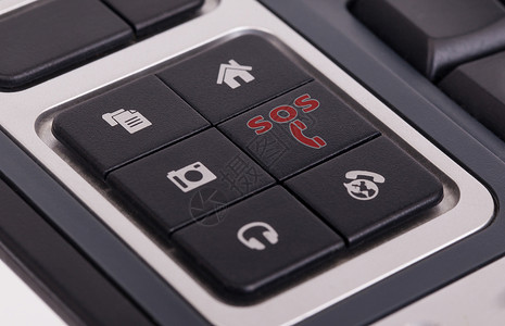 键盘上的按钮有选择地关注中右按钮SOS图片