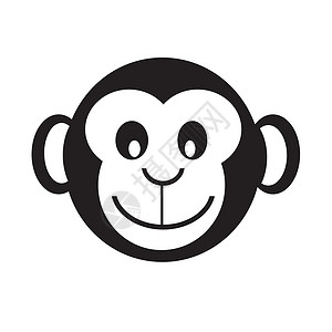 吉祥物设计猴子图标插设计背景