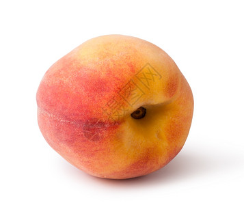 桃子白背景孤立的桃子图片