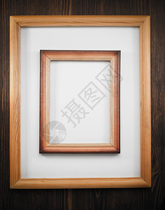 木上的照片框木背景的照片框图片