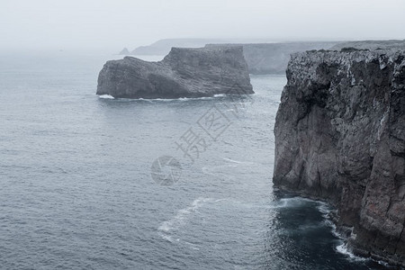 大西洋海岩石岸葡萄牙萨格雷斯图片