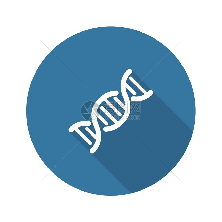 DNA和医疗服务图标平面设计DNA医疗服务图标孤立图片