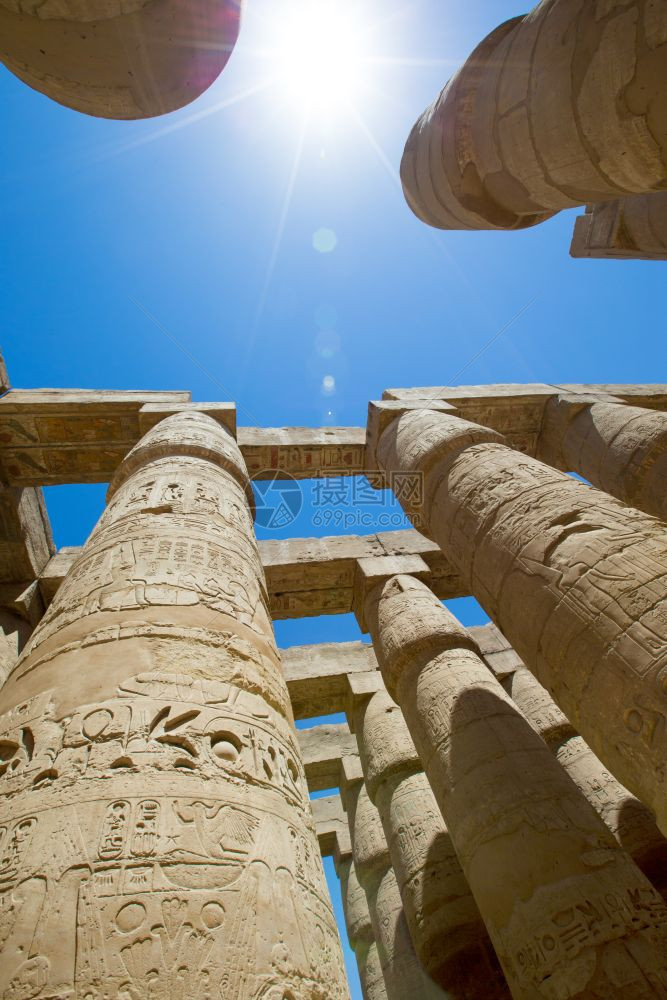 非洲埃及卢克索卡纳寺庙图片