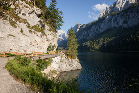 夏季高山湖景观奥地利戈索西湖图片