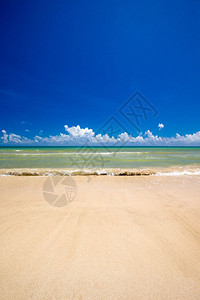 斯里兰卡无触摸的热带海滩背景图片