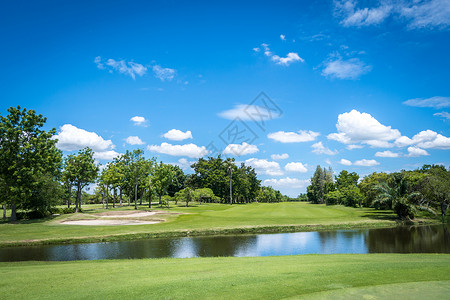 夏季高尔夫球场景观图片