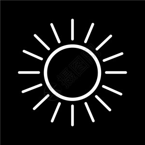 矢量符号太阳图标背景