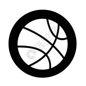 黑白篮球素材篮球图标背景