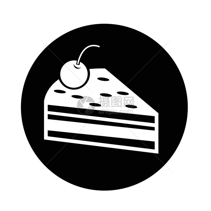 蛋糕块图标图片