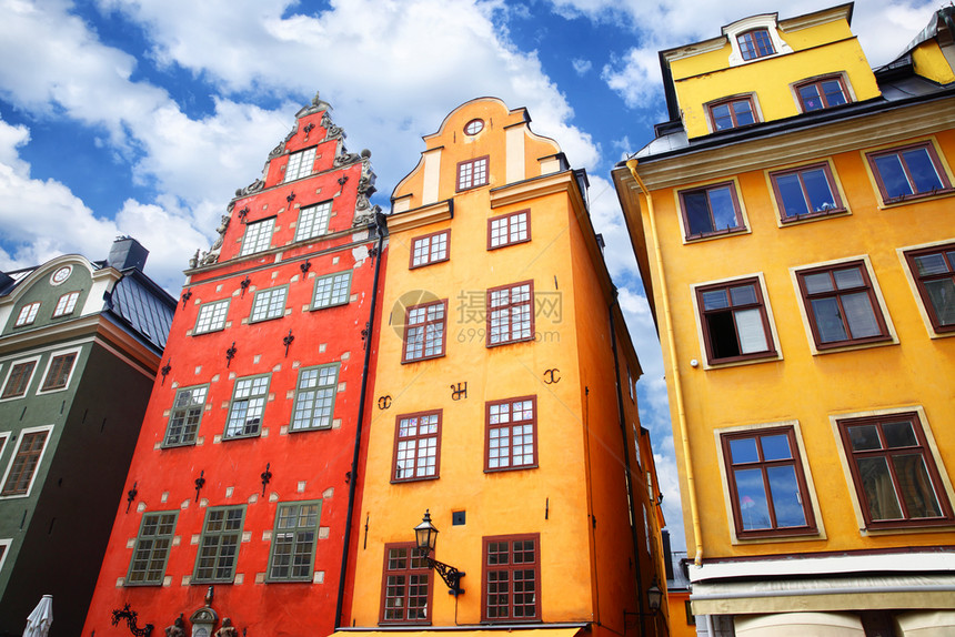 瑞典斯德哥尔摩Stortortororget广场最有名的房屋图片