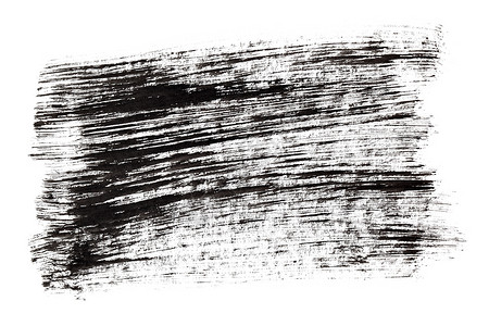 白色背景上隔离的黑色墨孵化纹理背景图片