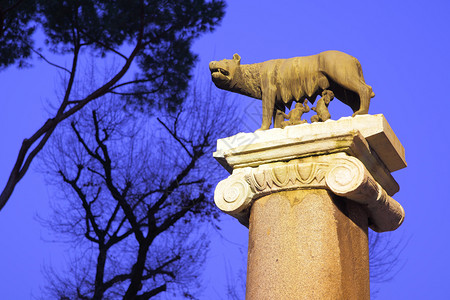 罗马穆卢斯和雷的雕像意大利罗马这座城市的雕像图片