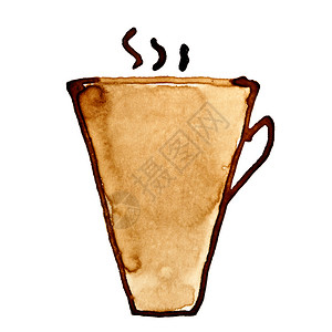 咖啡茶杯蒸汽以咖啡制成图片