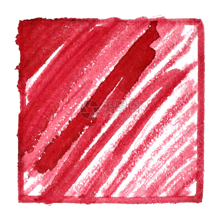 红色框架斜划线您自己的文本摘要背景空间Raster插图图片