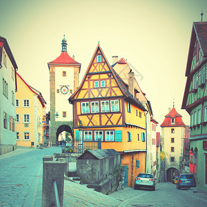 德国巴伐利亚的RothenburgobderTauber德国巴伐利亚图片