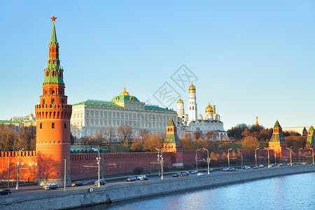 俄罗斯莫科克里姆林宫晚夜风景图片
