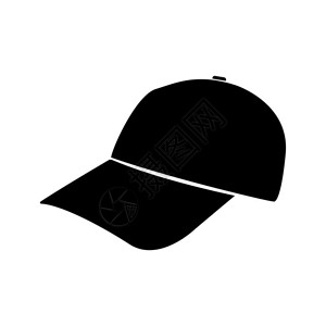 棒球帽黑色图标图片
