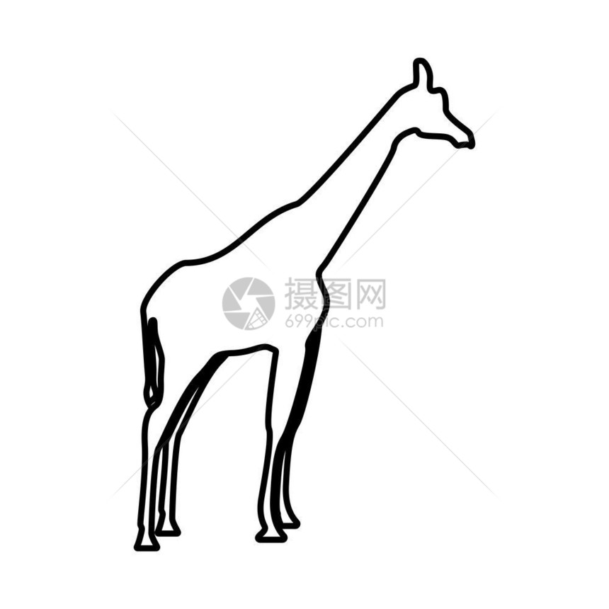 Giraffe黑色图标图片