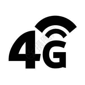 4G图标4G无线Wifi图标背景