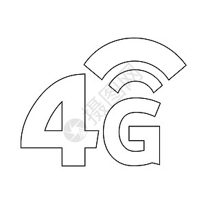 4G图标4G无线Wifi图标背景