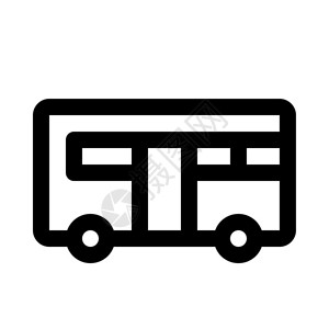 白色背景的捷交车公交车卡通图背景图片