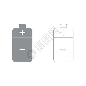 电池灰色套件图标电池灰色套件图标图片