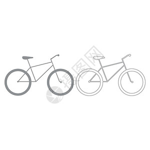 自行车灰色套件图标背景图片