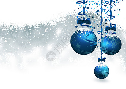 圣诞背景带蓝标词图片