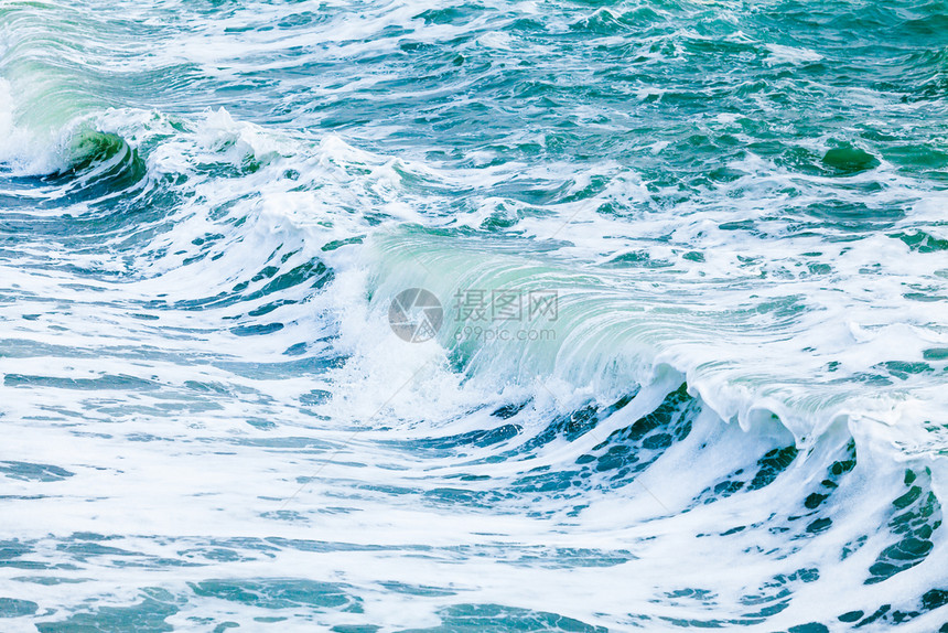海洋波浪水背景美图片