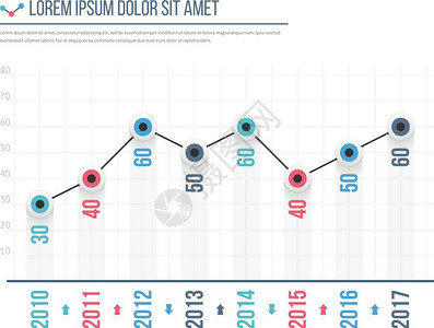 线图模板商业信息图矢量eps10插图图片