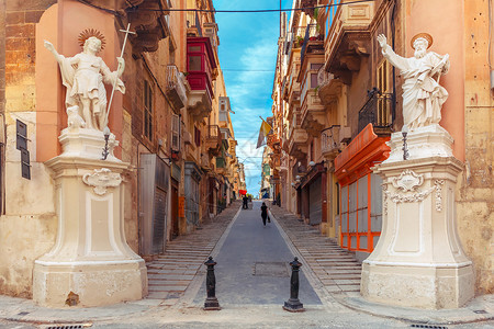 马耳他古城美景高清图片