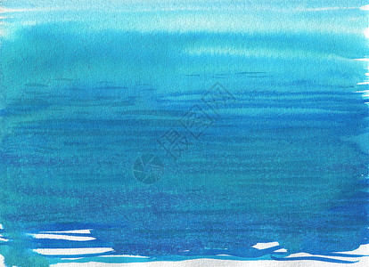海洋景观美丽的水彩手绘图背景图片
