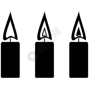 黑色的简单蜡烛和火黑色的简单蜡烛和火就是背景图片