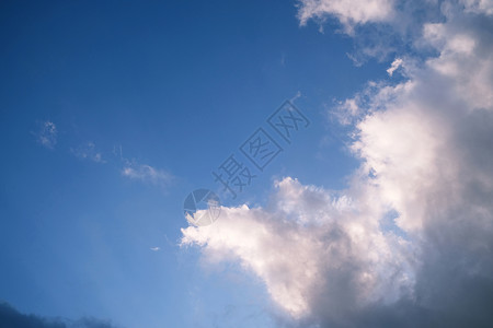 蓝天空云宁静的高清图片素材