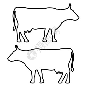 牛标图黑色填充颜设置图片