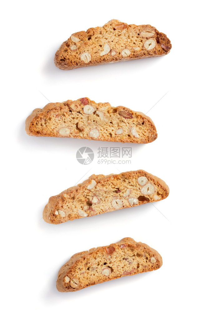 白色背景上孤立的cookie图片