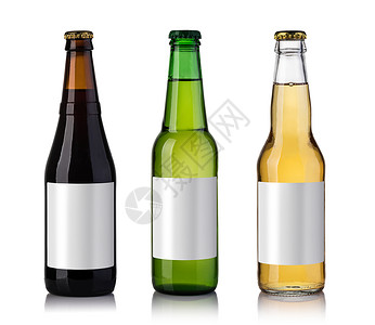一瓶啤酒套全装啤酒瓶一套白色背景的啤酒瓶图片