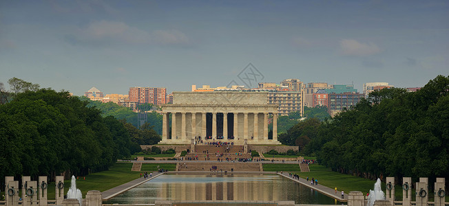 美国华盛顿特区林肯纪念馆高清图片