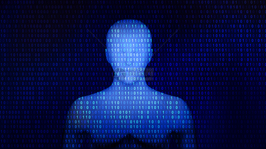 人类在计算机屏幕上拥有01或二进制数据人工类在计算机屏幕上拥有1或二进制数据人类在计算机屏幕上拥有1或二进制数据未来技术概念中的图片