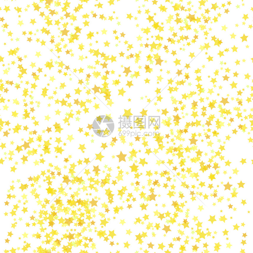 一组黄色恒星无缝模式白背景上的一组金星黄模式无缝恒图片