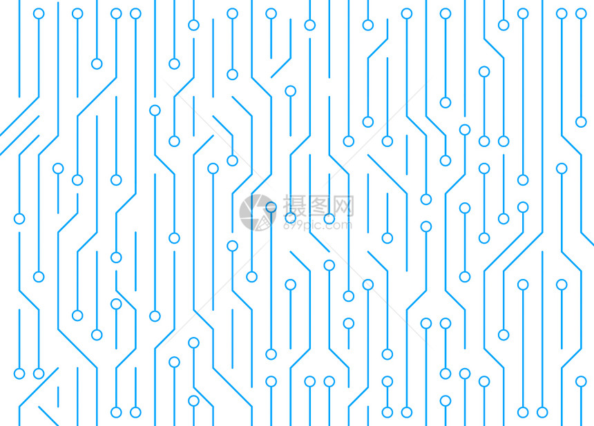 白色背景的电路板高科技的回路背景图案模式抽象图片