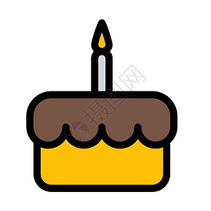 生日蛋糕和蜡烛背景图片