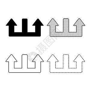 矢量箭向图标插背景图片