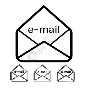 电子邮件和图标矢量图片