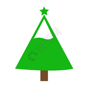 圣诞树图标背景