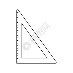三角图标细线设计矢量插图背景