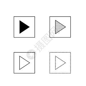 矢量箭向图标插背景图片