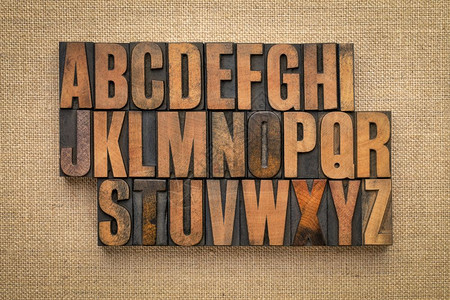 以旧木型代替布拉画的字母缩写帆布高清图片素材