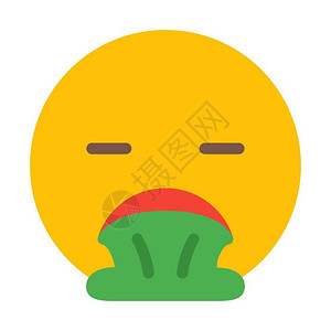 呕吐脸Emoji图片