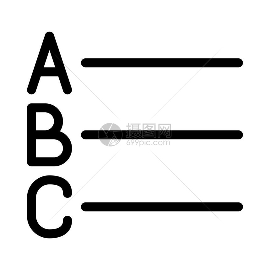 字母顺序列表按钮图片